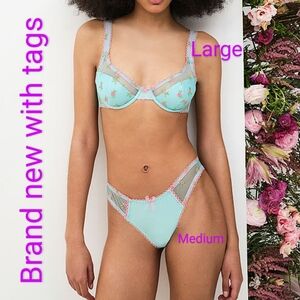 For Love & Lemons Garden Party bra & panty set